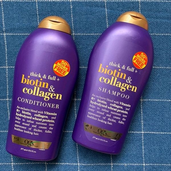 Dầu gội xả  Biotin Collagen 𝐌𝐢𝐞̂̃𝐧 𝐏𝐡𝐢́ 𝐒𝐡𝐢𝐩  577ml Ogx USA [Mới]