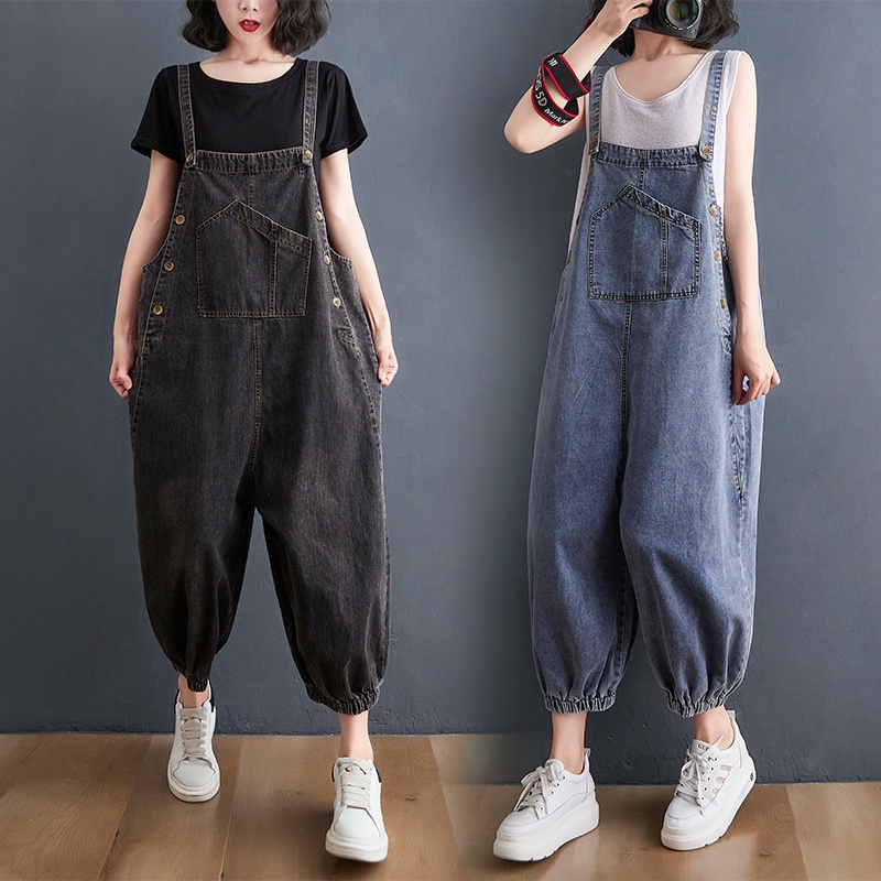 A303 quần bigsize freesize quần yếm cá tính trẻ trung phong cách hiện đại mẫu mới