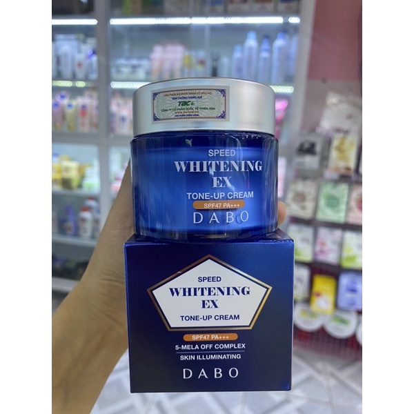 Kem dưỡng chống nắng, trắng da, nâng tone, ngừa nám Dabo Speed Whitening EX Tone-Up Cream 50g