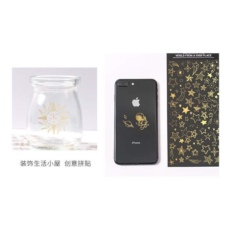 ✨Sticker mạ vàng óng anh lấp lánh