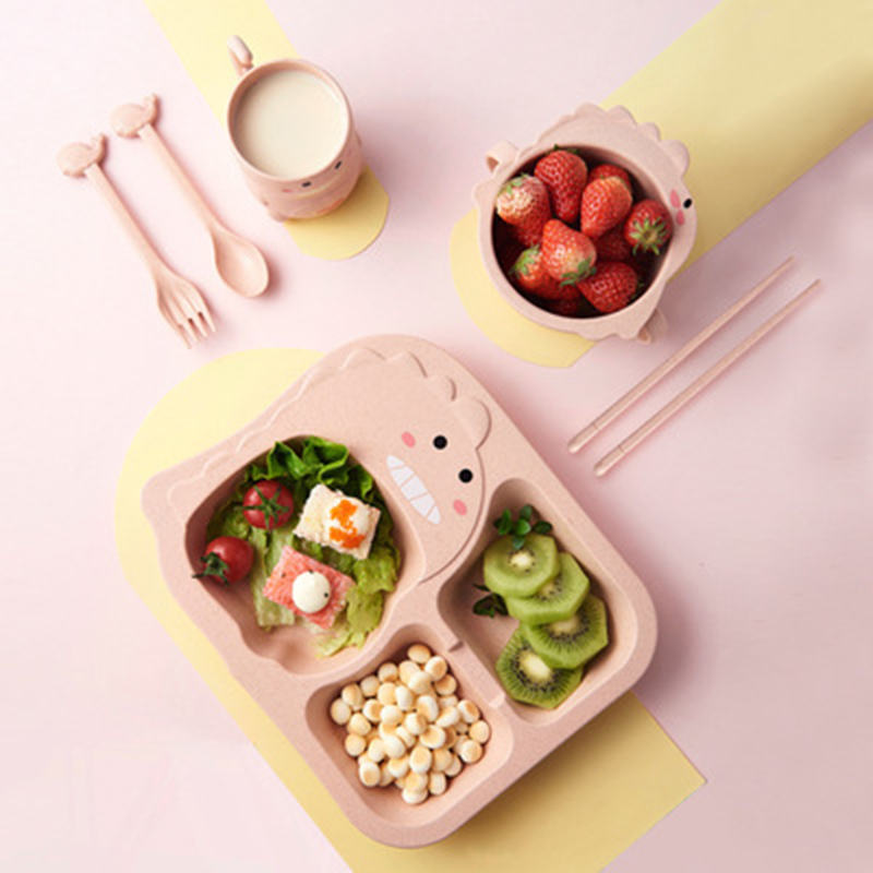 Bộ bát ăn hình khủng long dễ thương cho bé jp01