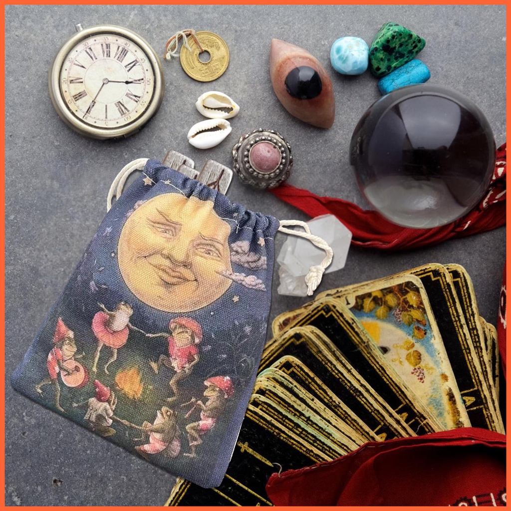 Túi Đựng Bài Tarot 5X7 Inch Họa Tiết Chú Ếch Nhảy Múa Độc Đáo