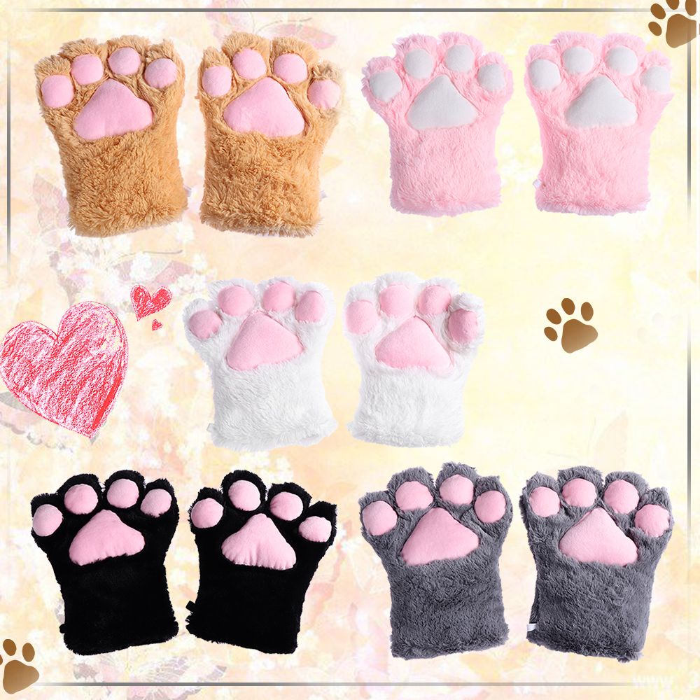 Đôi găng tay hóa trang hình mèo xinh xắn dễ thương cho nữ