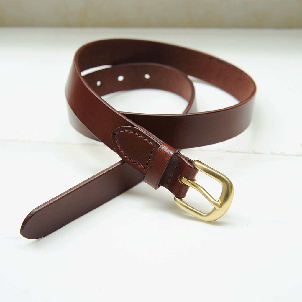 Dây lưng nam da thủ công -Da bò nhập khẩu - Đồ da Handmade - DT764
