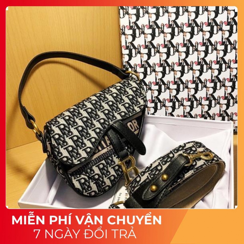 Túi Đeo Chéo Yên Ngựa Nữ Vải Thổ Cẩm
