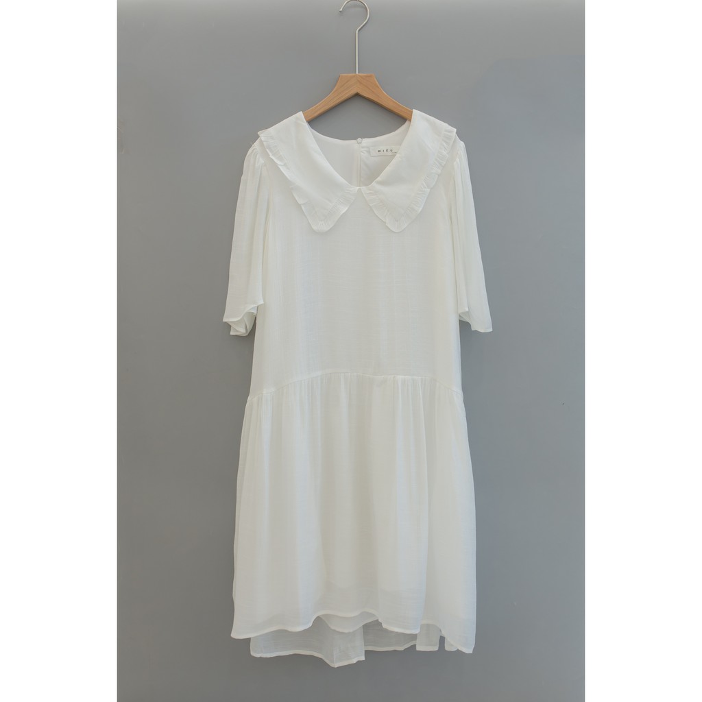 [ Miều ] Đầm voan dáng dài cổ bèo tròn Nama Dress