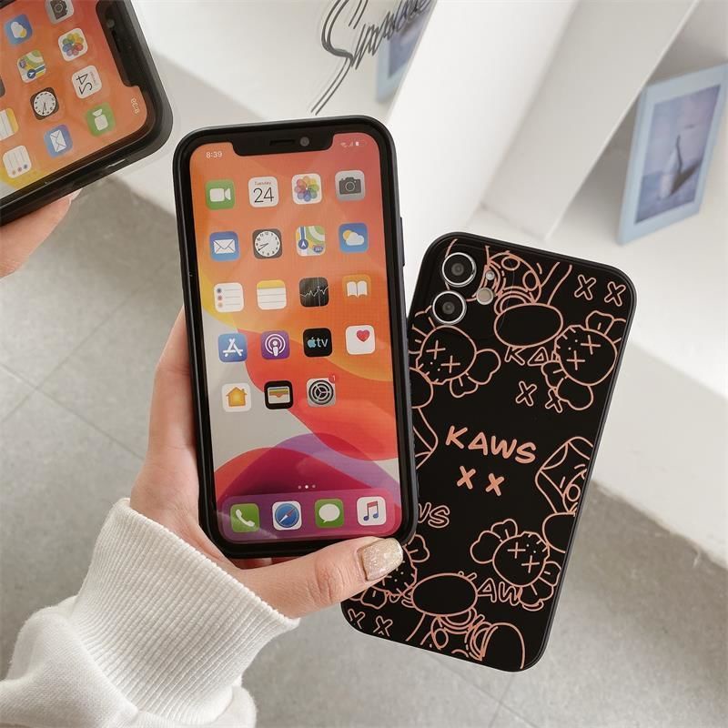 Ốp điện thoại silicone cao su mềm in hình dễ thương thích hợp cho IPhone 12promax 7 8Plus SE X XS XR 12 11 11promax
