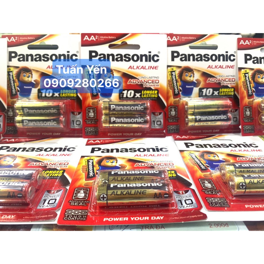 [GIÁ SĨ CHÍNH HÃNG ] 3 vĩ Pin AA Panasonic Alkaline ( vỉ 2 viên )