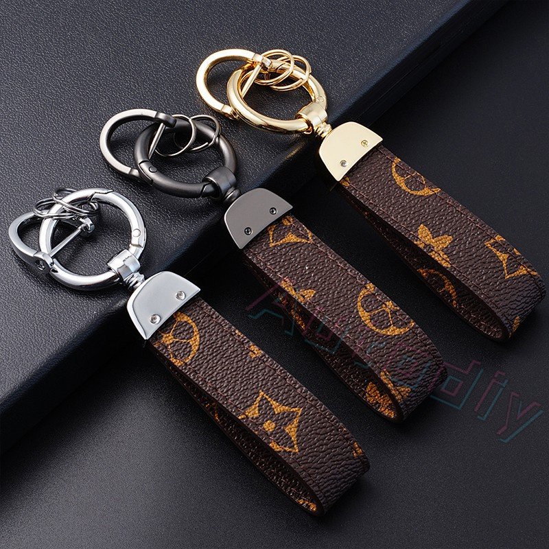 Mới Móc Khóa Dây Da Sang Trọng Cho Nam Nữ