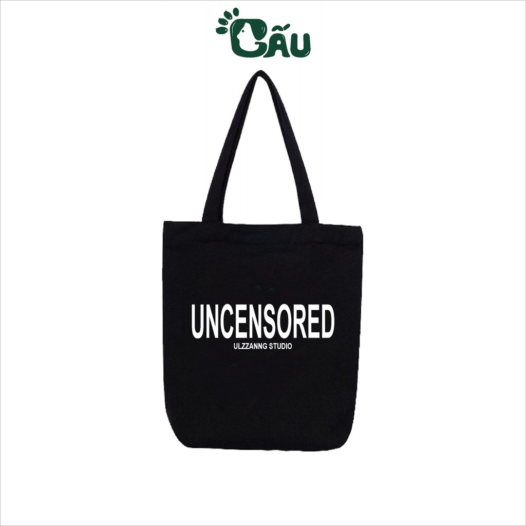 Túi tote Gấu194 vải bố canvas cao cấp mềm mịn - UNSENSORED