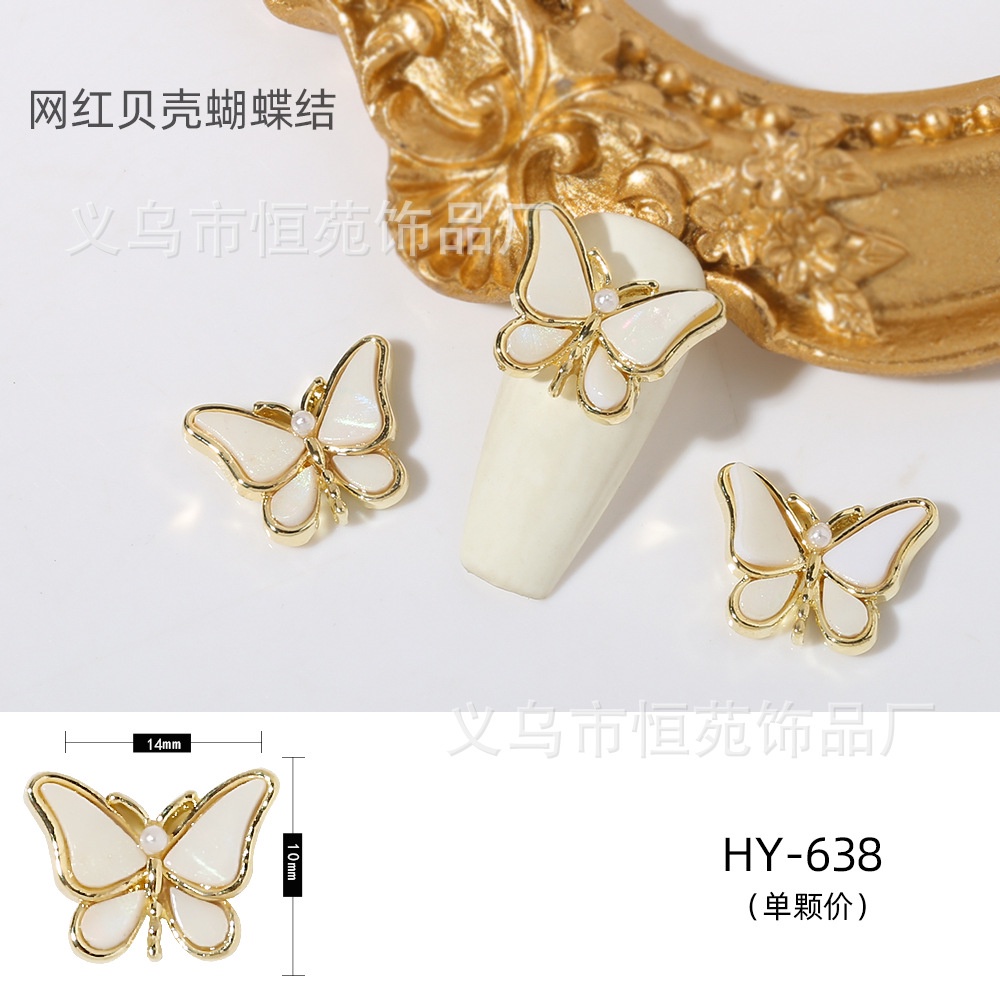 [Hàng mới về] Phụ kiện hình bướm trang trí móng tay nghệ thuật hợp thời trang