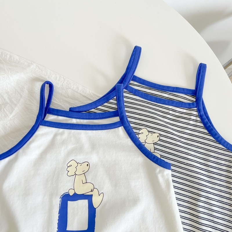 Bộ Áo Liền Quần Bằng Cotton Không Tay Thời Trang Mùa Hè Cho Bé Sơ Sinh 0-2 Tuổi