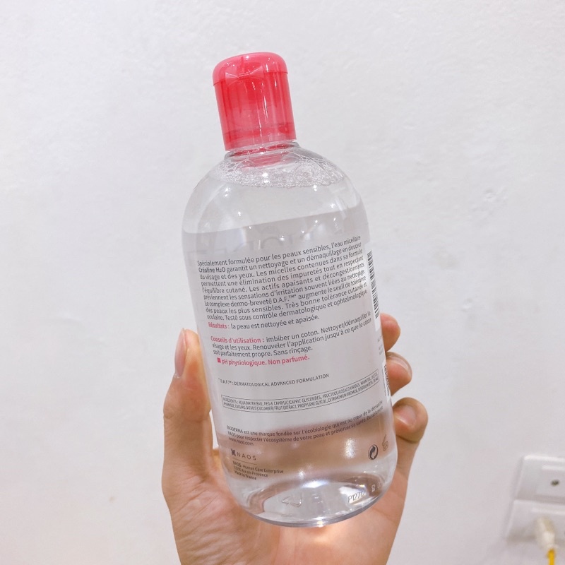 Tẩy trang Crealine H2O cho mọi loại da 500ml