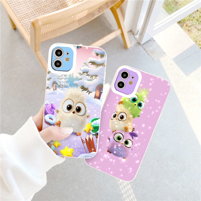 Ốp lưng iphone hoạt hình những chú bird ngộ nghĩnh viền vuông ốp iphone 13/pro/promax/11/12/pro/6s/6/7/8/plus/x/xs/xsmax