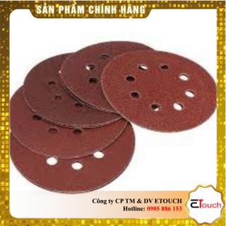 Giấy nhám, giáp ráp tròn lỗ có lông đường kính 180mm