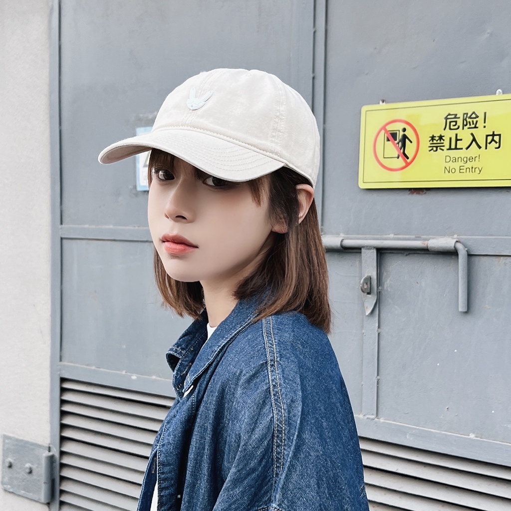 Mũ Lưỡi Trai Cotton Màu Xanh Lá Đậm Phong Cách Hàn Quốc Thời Trang Mùa Hè Cho Nữ