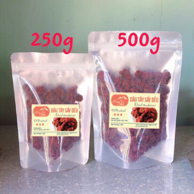 500G Dâu tây sấy dẻo không đường Đặc sản Đà Lạt | BigBuy360 - bigbuy360.vn