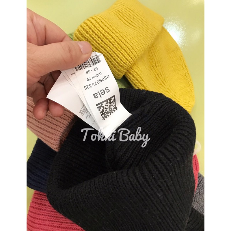 Mũ len 7 màu basic dư xịn cho bé