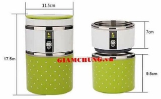 Cặp lồng chấm bi 2 tầng