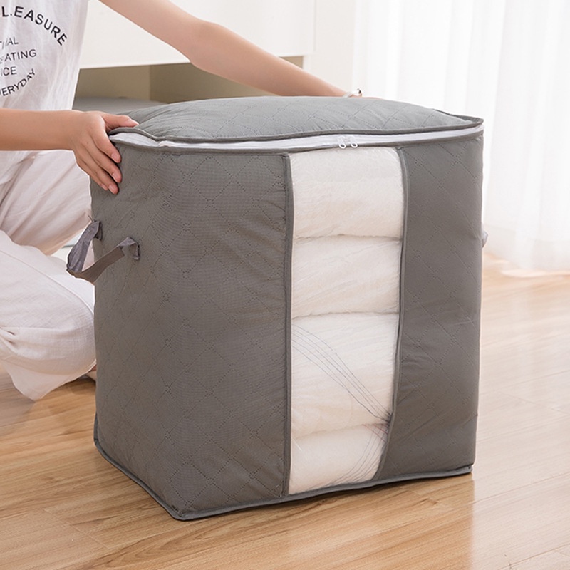 Túi vải đựng quần áo chất liệu than tre