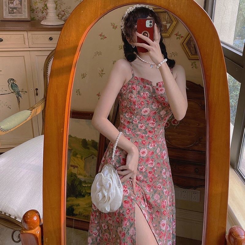 VÁY HAI DÂY HOA NHÍ