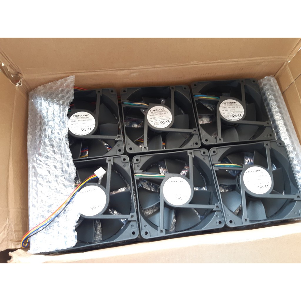 Quạt làm mát 12cm chạy điện 12v 0.9A nhiều hãng