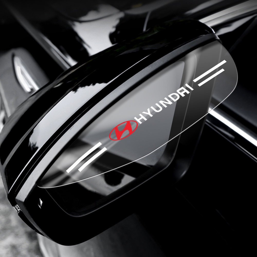 Bộ 2 Tấm Che Mưa Gương Chiếu Hậu Cho Hyundai I10 Santafe Tucson Accent Kona I20 Creta Veloster Palisade Avante Ioniq Sonata Vence Elantra