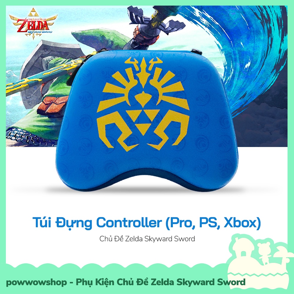 [Sẵn VN - Hỏa Tốc] Set Phụ Kiện Túi, Bọc Analog Joycon, Hộp Băng, Case Ốp Zelda Skyward Sword Cho Máy Nintendo Switch