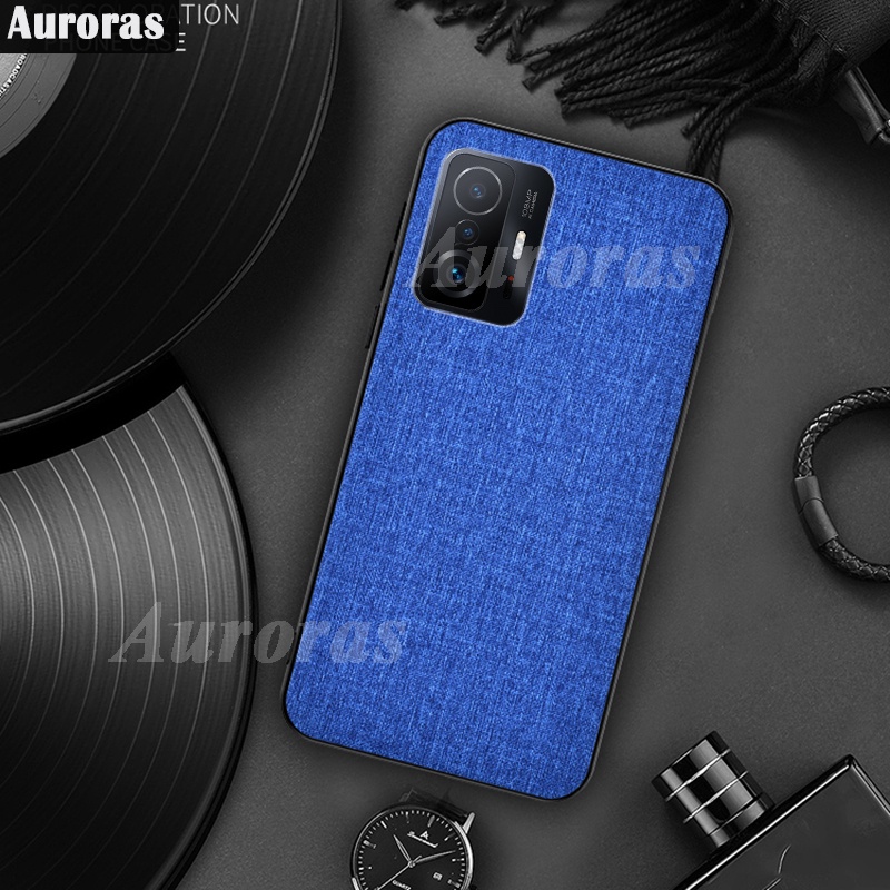 Ốp điện thoại mặt vải siêu mỏng kiểu doanh nhân cho Xiaomi mi 11t pro 11 lite 5g 11t pro