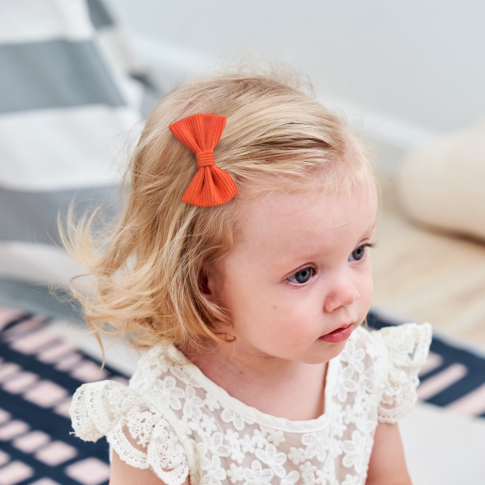 Kẹp tóc KIDSBOWS phối nơ dễ thương cho bé gái tùy chọn màu sắc