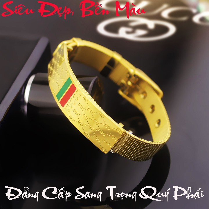 Vòng tay titan kiểu dây nịt siêu đẹp, bền màu, hợp thời trang - Đem lại vẻ đẹp sang trọng, quyến rũ cho tay bạn