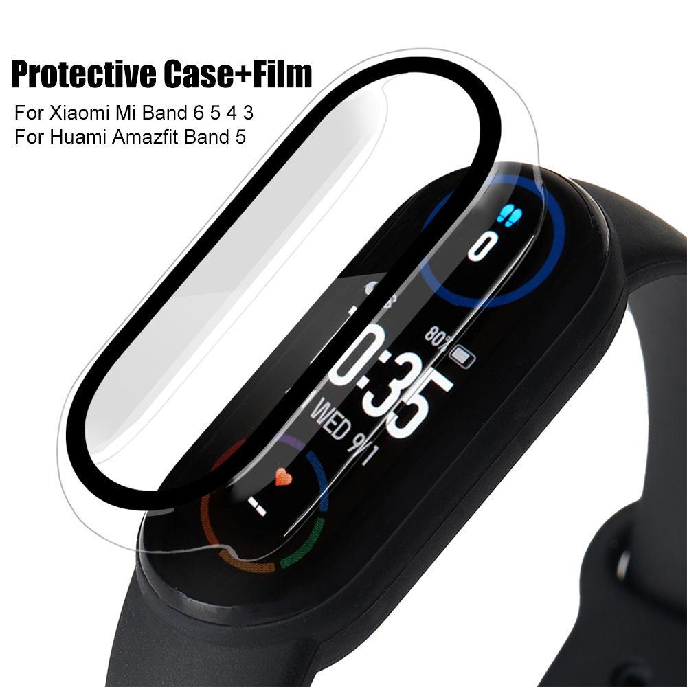 BTLIMER Khung Nhựa PC Chống Dấu Vân Tay Cho Đồng Hồ Thông Minh Xiaomi Mi Band 7 6 5 4 3