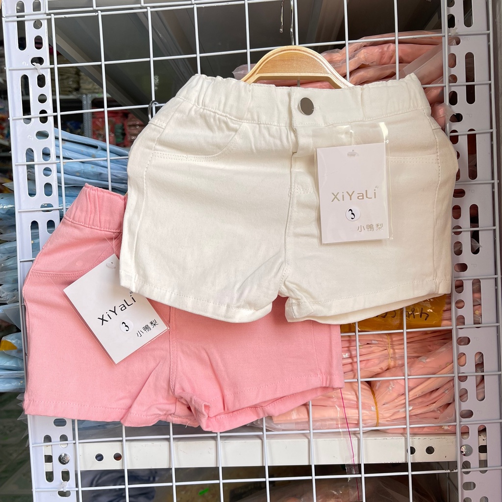 QG06 - Quần bé gái, quần đùi bé gái, chất thô co giãn 4 chiều, từ 8-17kg, richkid123