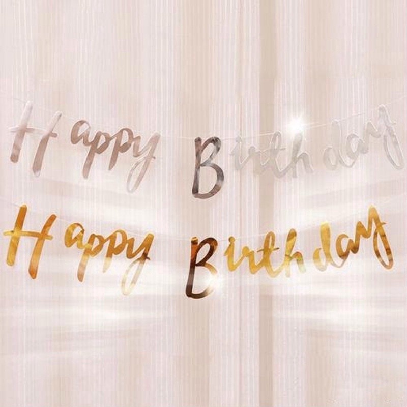 Dây Cờ Chữ happy birthday Trang Trí Tiệc Sinh Nhật