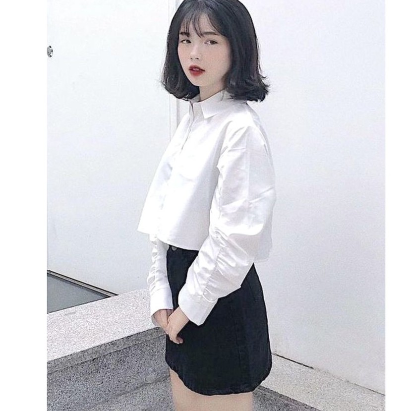 Chân váy bò chữ A tingoan IVORY SKIRT