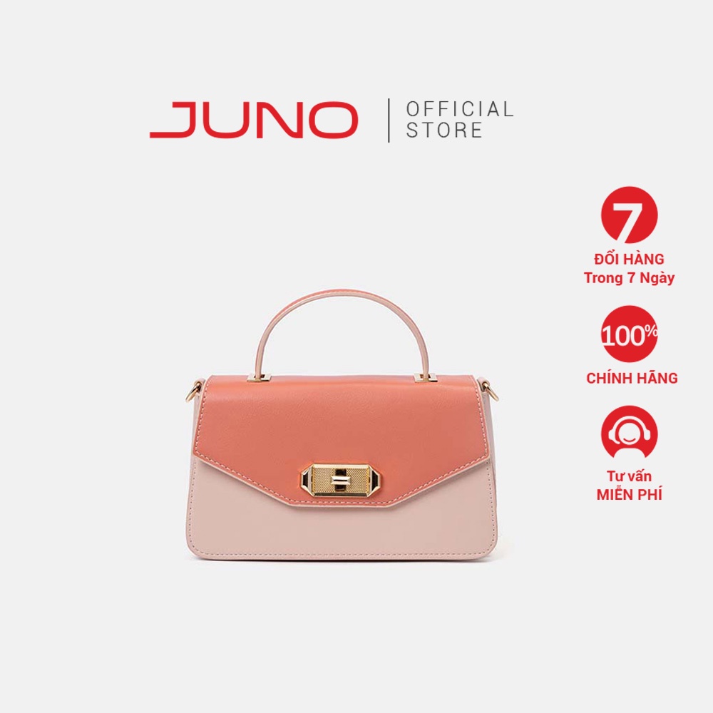 Túi Xách Nữ Thời Trang JUNO Cỡ Nhỏ Khóa Trang Trí TXN517