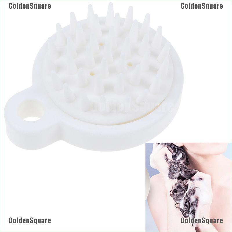 (hàng Mới Về) Bàn Chải Gội Đầu Massage Bằng Silicone Cao Cấp