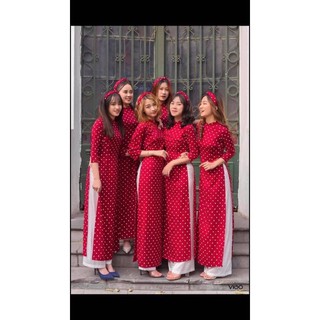 Chấm bi tay bồng kèm quần