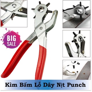 Kìm bấm lỗ dây nịt punch.kìm bấm lỗ thắt lưng,dây da đa năng,đục bìa giấy, túi xách siêu tiện lợi.