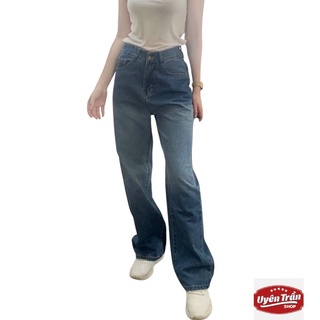Quần jeans suông nữ chuẩn form từ 45 ký - 60 ký