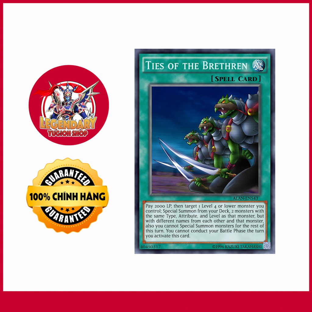 [EN][Thẻ Bài Yugioh Chính Hãng] Ties of the Brethren