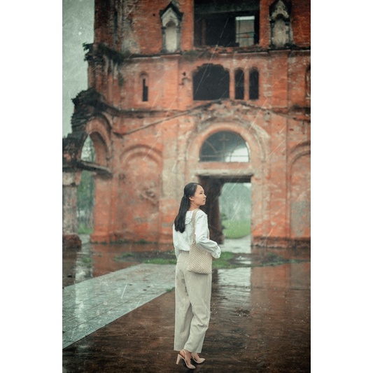 Túi xách đeo vai Macrame phong cách boho chic, vintage