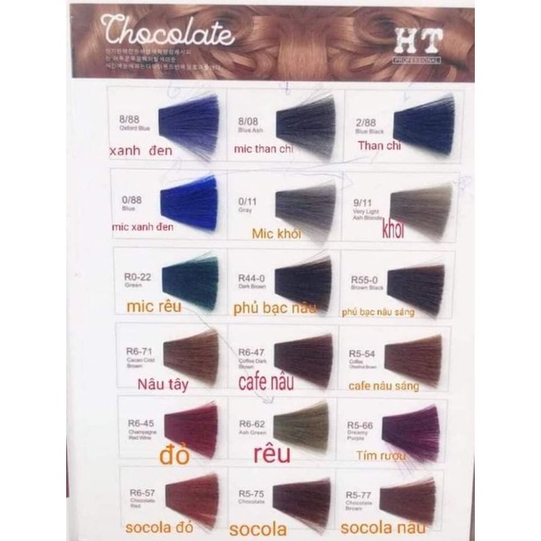 1 tuýt mầu nhuộm cân bằng hương thơm cafe. lên mầu chuẩn pom.cân bằng