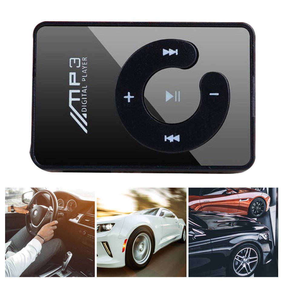🤩Justbuy🤩 Máy nghe nhạc MP3 Kẹp gương cầm tay mini MP3 Máy nghe nhạc MP3 Phương tiện nghe nhạc cho thể thao ngoài trời