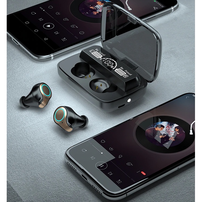 Tai Nghe Bluetooth, Tai Nghe Không Dây AMOI M18 TWS 5.0 9D TWS Điều Khiển Cảm Ứng Chống Nước Chất Âm Thanh Hifi Chống Ồn