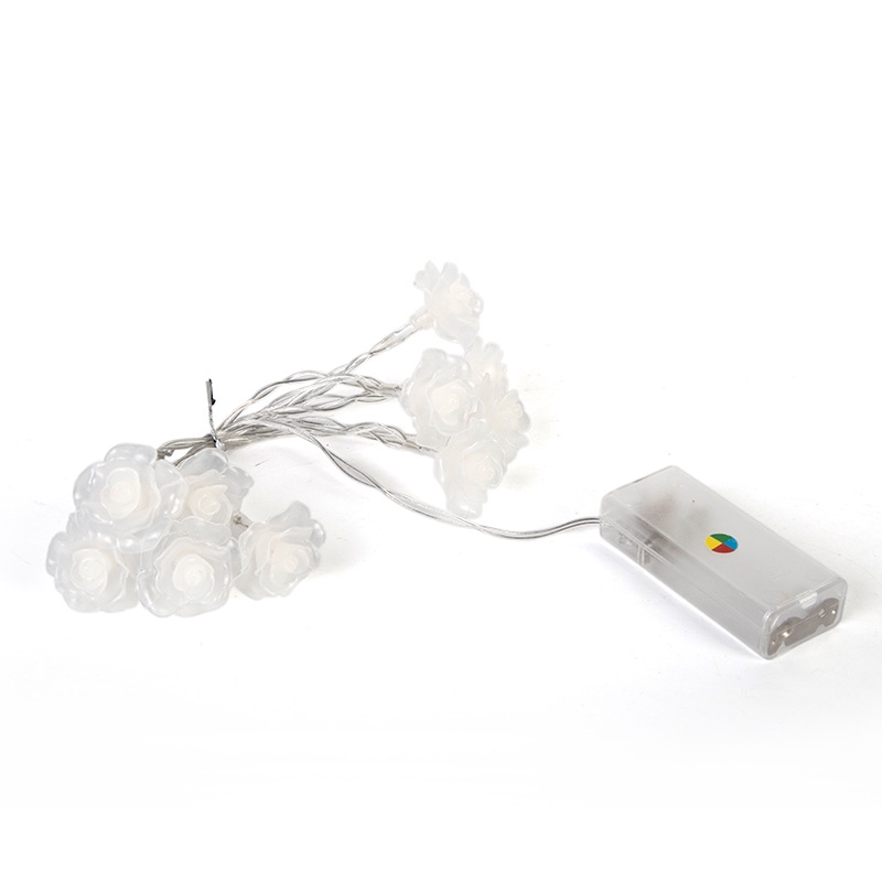 Đèn LED cổ tích dạng dây treo có cổng sạc USB hình hoa hồng trang trí nội thất ngoài trời trong nhà
