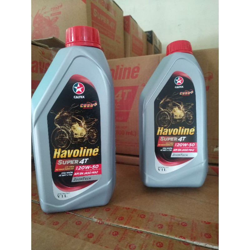 Nhớt xe số Havoline Super 20W50 - 15W40  1L