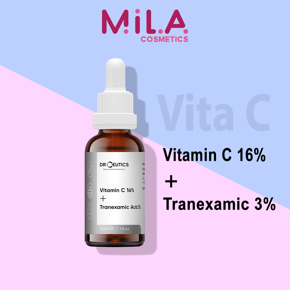 Serum DrCeutics Vitamin C 16% + Tranexamic Acid 3% Ngăn Ngừa Lão Hóa Và Làm Sáng Da 30ml