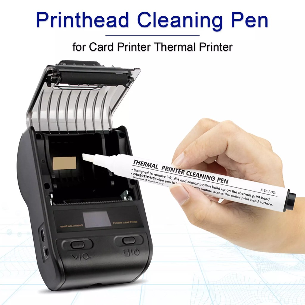 (Com 2 bút) Bút vệ sinh làm sạch đầu in cho máy in nhiệt / máy in nhãn (Zebra/Xprinter/Epson/Bixolon