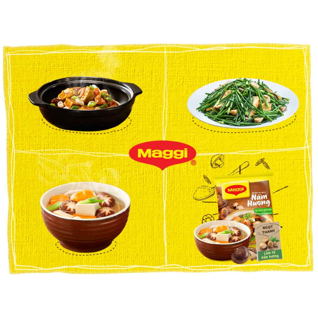 Hạt nêm cao cấp vị nấm hương Maggi gói 450g